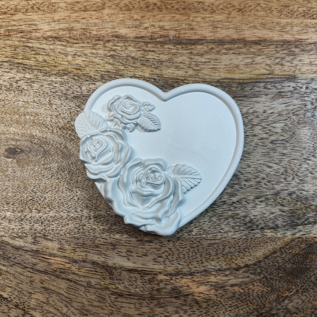 Serce z motywem kwiatowym